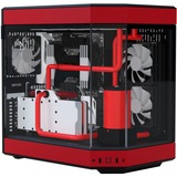 HYTE Y60 midi tower behuizing Rood/zwart | 3x USB-A | Tempered Glass