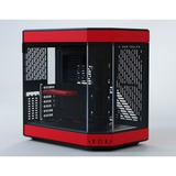 HYTE Y60 midi tower behuizing Rood/zwart | 3x USB-A | Tempered Glass