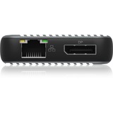ICY BOX IB-DK4060-CPD dockingstation Zwart, HDMI, DisplayPort, LAN, USB-C