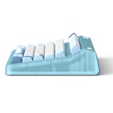 Iqunix OG80 Wintertide Wireless Mechanical Keyboard Lichtblauw, US lay-out (QWERTY), IQUNIX Moonstone Turbo, 80% (TKL)	, RGB leds, Hot-swappable, PBT, 2.4GHz | Bluetooth 5.1 | USB-C