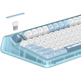 Iqunix OG80 Wintertide Wireless Mechanical Keyboard Lichtblauw, US lay-out (QWERTY), IQUNIX Moonstone Turbo, 80% (TKL)	, RGB leds, Hot-swappable, PBT, 2.4GHz | Bluetooth 5.1 | USB-C