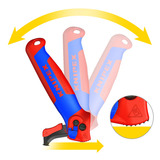 KNIPEX Kabelmes, met glijschoen Rood/blauw
