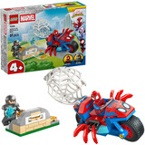 LEGO LEGO Spidey on his Motorcycle vs. Rhino Constructiespeelgoed 