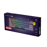 Trust GXT 867 Acira 60% mini mechanisch gaming toetsenbord Zwart, US lay-out, Outemu Red, 60%, RGB