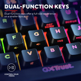Trust GXT 867 Acira 60% mini mechanisch gaming toetsenbord Zwart, US lay-out, Outemu Red, 60%, RGB