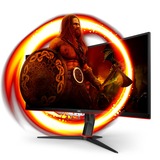 AOC CU34G2XE/BK 34" Curved UltraWide gaming monitor Zwart (mat)/rood, HDMI, DisplayPort