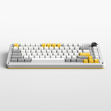 Iqunix ZX75 Gravity Wave Wireless Mechanical Keyboard Grijs, US lay-out (QWERTY), Gateron Red, 75%, RGB leds, Hot-swappable, Double-shot PBT, 2.4GHz | Bluetooth 5.1 | USB-C