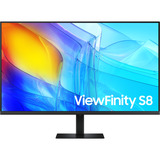 Samsung ViewFinity S8 S80D UHD Monitor 37" 4K UHD  Zwart, 1x HDMI, 1x DisplayPort, USB-A, USB-B, LAN