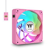 Thermaltake CT120 EX Reverse ARGB Sync PC Cooling Fan Pink case fans Pink, 3 stuks, 120 x 120 x 25 mm, PWM