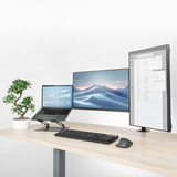 ACT Connectivity Essentials Monitorarm 32", 2 schermen Zwart