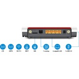 AVM FRITZ!Box 6850 LTE International wlan lte router Wit/rood, 4G (LTE), 3G/3G+ (UMTS/HSPA+), Mesh Wi-Fi