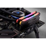 Corsair 32 GB DDR4-3200 (2x 16 GB) Kit werkgeheugen Zwart, CMW32GX4M2E3200C16, Vengeance RGB PRO, XMP