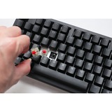 Ducky Zero 6108 Classic Black RGB mechanisch gaming toetsenbord Zwart, US lay-out (QWERTY), Cherry MX2A Speed Silver, 100%, RGB leds, Double-shot PBT, hot swap, 2.4GHz | Bluetooth | USB-C