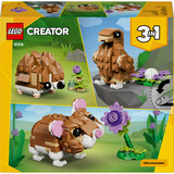 LEGO Creator 3-in-1 - Schattige hamster met bloem Constructiespeelgoed 31376