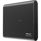 PNY Pro Elite Portable SSD, 250GB externe SSD Zwart, PSD0CS2060-250-RB, USB 3.1 Gen2, Type-C (10 Gbps)
