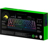 Razer BlackWidow V3 Mini HyperSpeed, gaming toetsenbord Zwart, US lay-out, Razer Yellow, RGB leds, 65%, ABS Double Shot