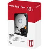 WD Red Pro, 18 TB harde schijf WD181KFGX, SATA 600, 24/7, AF