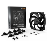 be quiet! Silent Wings 4 PWM high-speed case fan Zwart, 140 x 140 x 25 mm