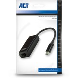 ACT Connectivity USB-C Gigabit Netwerkadapter Zwart