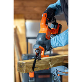 BLACK+DECKER BLCR78N-XJ 18V Reciprozaag Zwart/oranje, Accu en oplader niet inbegrepen