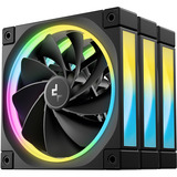 DeepCool FL12R RGB case fans Zwart, 3 stuks, 120 x 120 x 25 mm, PWM