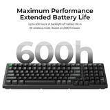 Keychron K4 Ultra 8K Wireless Custom Mechanical Keyboard Zwart, US lay-out (QWERTY), Keychron Apex Banana, 96%, RGB leds, OSA Double-shot PBT, USB-C | 2.4 GHz | Bluetooth 5.2