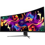 MSI MPG 491CQP QD-OLED 49" Curved UltraWide gaming monitor Zwart, 2x HDMI, DisplayPort, 2x USB-A, USB-B, USB-C, 144 Hz