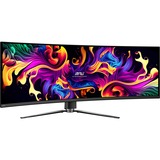 MSI MPG 491CQP QD-OLED 49" Curved UltraWide gaming monitor Zwart, 2x HDMI, DisplayPort, 2x USB-A, USB-B, USB-C, 144 Hz