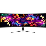 MSI MPG 491CQP QD-OLED 49" Curved UltraWide gaming monitor Zwart, 2x HDMI, DisplayPort, 2x USB-A, USB-B, USB-C, 144 Hz