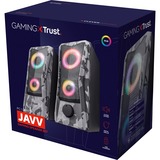 Trust GXT 606 Javv RGB Verlichte 2.0 Speakerset pc-luidspreker Grijs/camouflage kleur