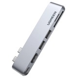 Ugreen MacBook Pro 6-in-2 USB C hub adapter usb-hub Zilver