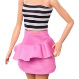 Barbie Fashionistas #213 - Striped top, pink skirt and sunglasses Pop 65e verjaardag