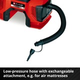 EINHELL Accu Compressor PRESSITO 18/21 Rood/zwart, Accu en lader niet inbegrepen
