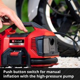 EINHELL Accu Compressor PRESSITO 18/21 Rood/zwart, Accu en lader niet inbegrepen