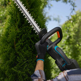 GARDENA Accuheggenschaar EasyCut 55/18V solo Grijs/turquoise, 14735-55, accu en oplader niet inbegrepen