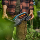 GARDENA Accuheggenschaar EasyCut 55/18V solo Grijs/turquoise, 14735-55, accu en oplader niet inbegrepen