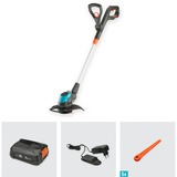 GARDENA EasyCut 23/18V P4A set grastrimmer Grijs/turquoise, 14700-20, Accu inbegrepen