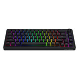Hator Skyfall Wired, gaming toetsenbord Zwart, US lay-out, HATOR Aurum Sterling, 65%, RGB, Double shot ABS, Hot-swap