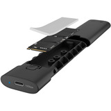 ICY BOX Spade Case 1806 M.2 NVMe externe behuizing Zwart
