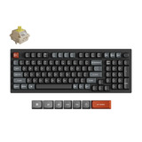 Keychron V5 Ultra 8K Wireless Custom Mechanical Keyboard, toetsenbord Zwart, US lay-out, Keychron Silk POM Banana, 96%, RGB, Hot swap, 2.4 GHz / Bluetooth 5.3 / USB-C