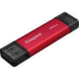 Kingston Dual Portable 512 GB externe SSD Rood/zwart, SPSD/512GB, USB-A 3.2 (10 Gbit/s), USB-C 3.2 (10 Gbit/s)