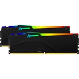 Kingston FURY Beast RGB 32 GB DDR5-5600 (2x 16 GB) werkgeheugen Zwart, KF556C36BBEAK2-32, XMP 3.0, EXPO