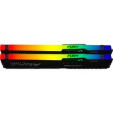 Kingston FURY Beast RGB 32 GB DDR5-5600 (2x 16 GB) werkgeheugen Zwart, KF556C36BBEAK2-32, XMP 3.0, EXPO