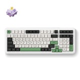 MCHOSE K99 Emerald Green Hyacinth Wireless Gasket Mount Mechanical RGB toetsenbord Wit, US lay-out (QWERTY), KTT Hyacinth, RGB, Hot swap, Double-Shot PBT, draadloos | Bluetooth | USB-C