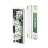 MCHOSE K99 Emerald Green Hyacinth Wireless Gasket Mount Mechanical RGB toetsenbord Wit, US lay-out (QWERTY), KTT Hyacinth, RGB, Hot swap, Double-Shot PBT, draadloos | Bluetooth | USB-C
