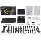 Seasonic VERTEX GX-1200 modulaire 1200 watt voeding  Zwart, 1x 12V-2x6, 3x PCIe