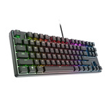 Trust GXT 864 Cada Compact mechanisch TKL-gamingtoetsenbord, gaming toetsenbord Zwart, US lay-out, Huano Brown, RGB