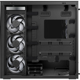 ARCTIC Xtender VG (Black) midi tower behuizing Zwart (mat) | 2x USB-A | 1x USB-C | RGB | Tempered Glass