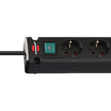Brennenstuhl Bremounta stekkerdoos 5-voudig met 2 USB C-laadcontactdozen Zwart, 5x stekker, 2x USB-C, 2x USB C