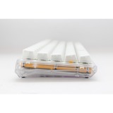 Ducky One 3 SF Aura White RGB mechanisch toetsenbord Wit, US lay-out (QWERTY), Cherry MX Brown, 65%, ABS Double Shot, hot swap